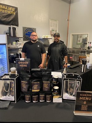 Coffee Cart Boys - Their set up at my event - Monrovia, CA