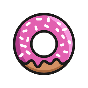 Pink Donut Icon - Coffee Catering & Mobile Barista Service