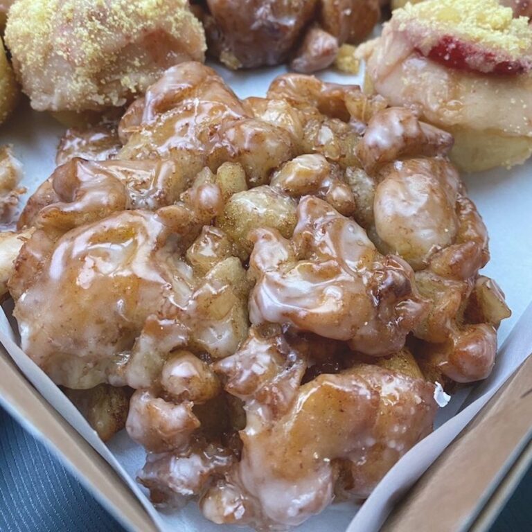 Hot and fresh apple fritters from Monarch donuts. Perfect accompaniment to our coffee catering service!